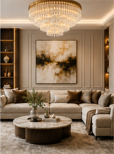 Luxury living room by Shivaay