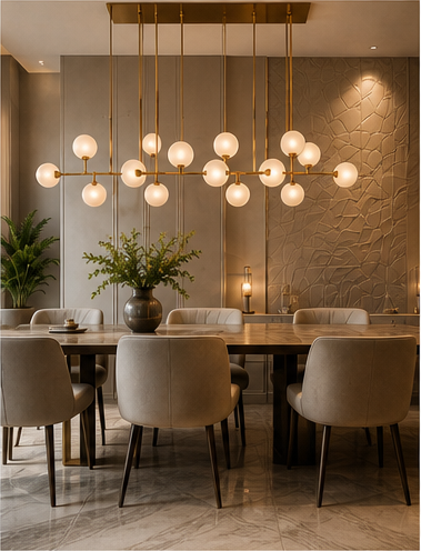 Luxury dining room interior design
