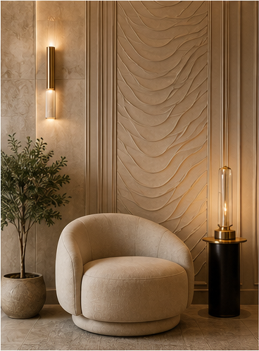Luxury living room corner design