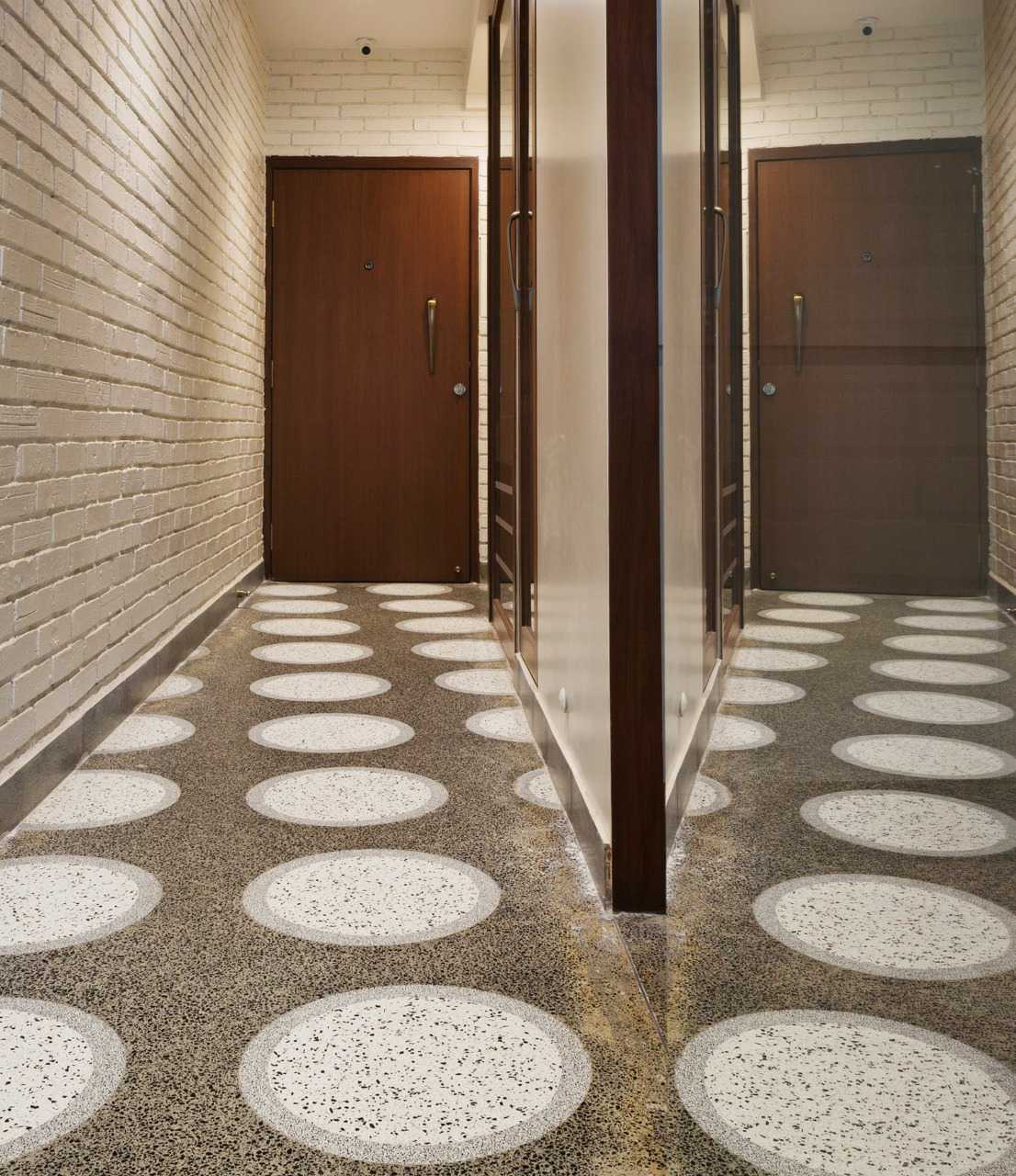 Decorative cement flooring detail