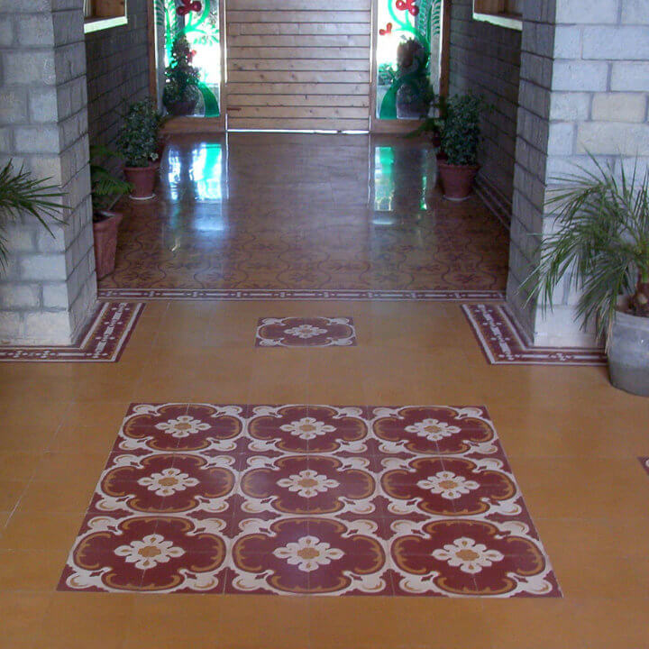 Modern cement flooring design