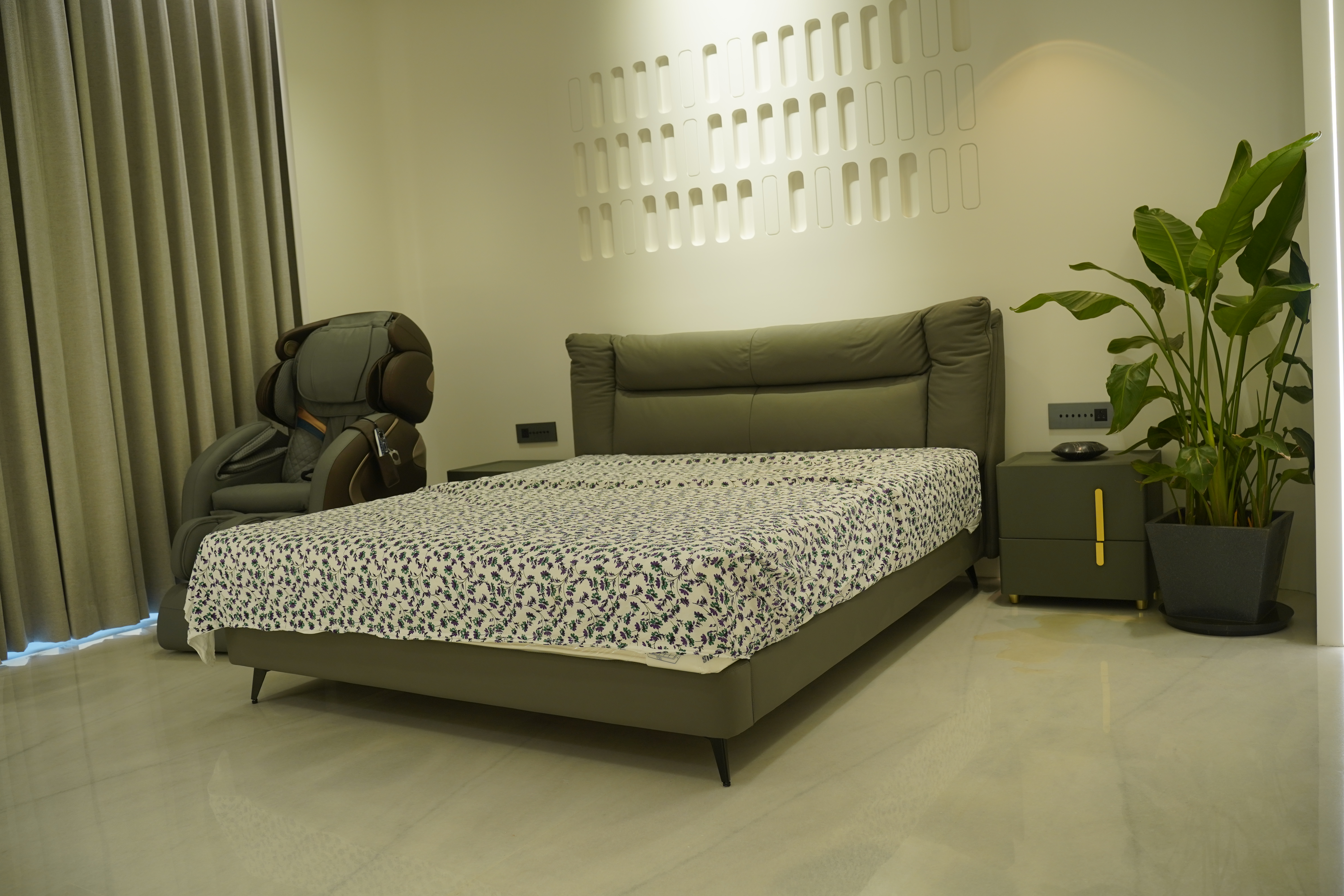Curated furniture arrangement