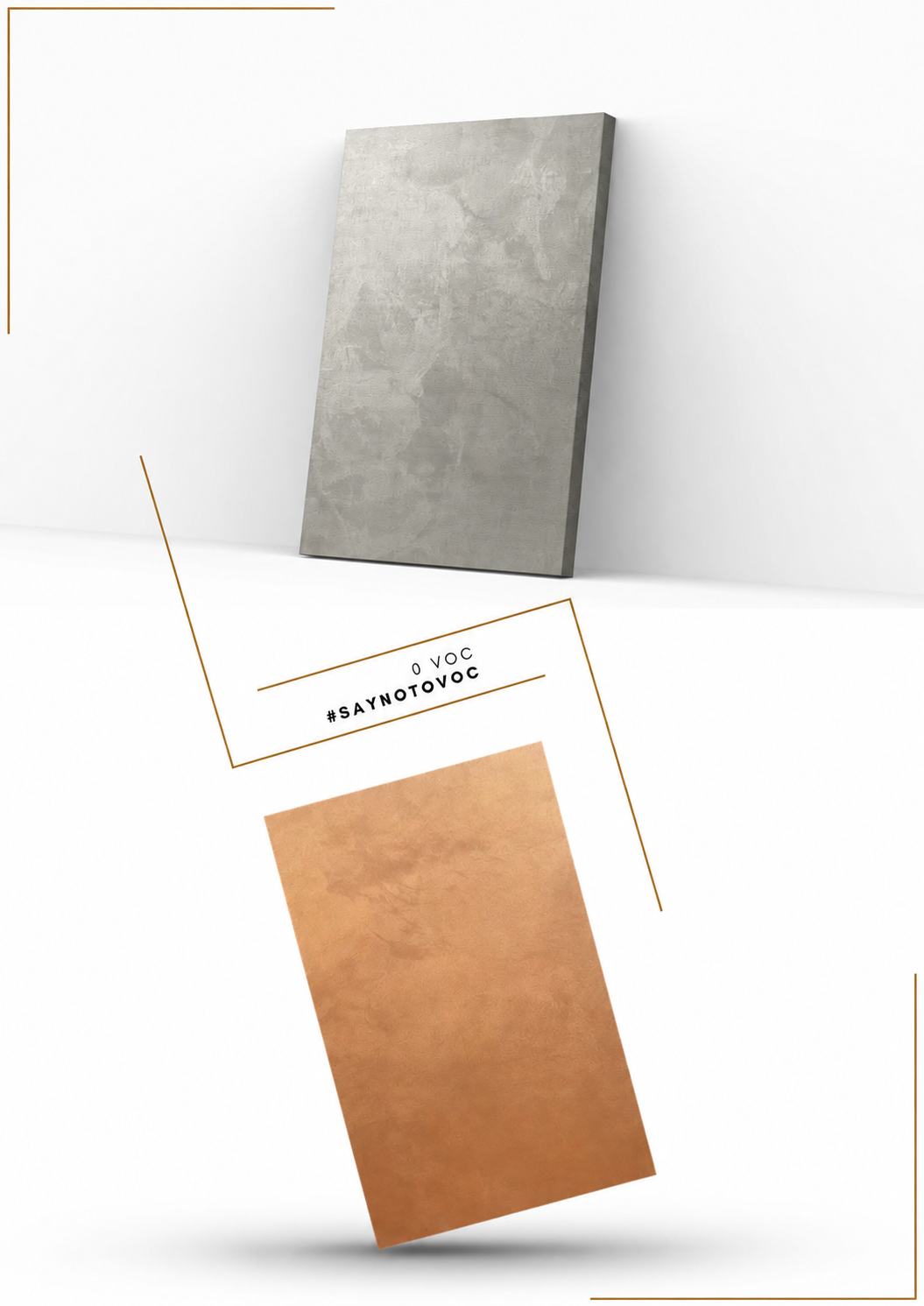Organic clay relief finish